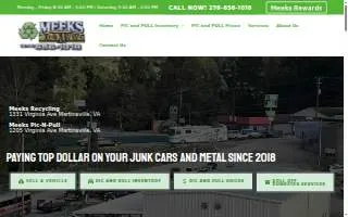 Meeks Recycling and Salvage website