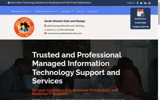 South Atlantic Data and Design website