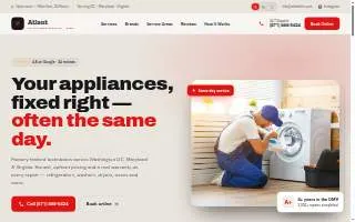 Atlant appliance repair of McLean website