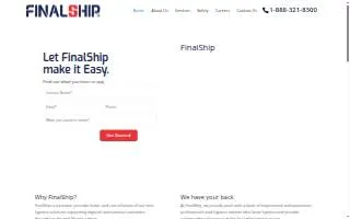 FinalShip LLC website