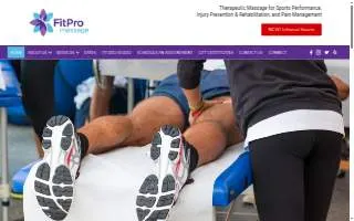 Fit Pro Massage website