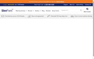 SleePare Mattress Store Tysons DC website