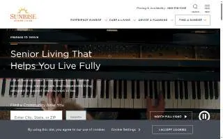 Sunrise Senior Living of McLean website