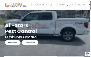 All-Stars Pest Control website