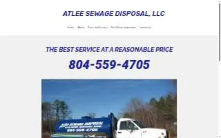 Atlee Sewage Disposal website
