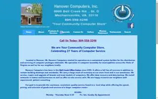 Hanover Computers Inc. of Mechanicsville website