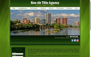 Bon Air Title Agency, Inc. website