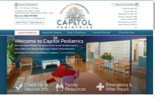 Capitol Pediatrics of Midlothian website
