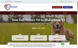 Commonwealth Animal Hospital of Midlothian website