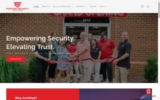 Fortified Security Solutions of Midlothian website