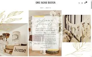 One Rose Decor website