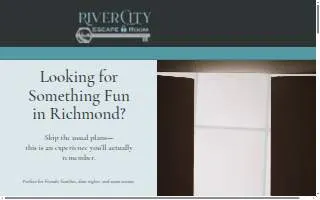 River City Escape Room of Midlothian website