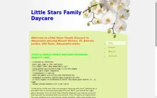 Little Stars Family Daycare of Mount Vernon website