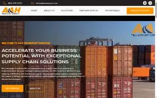 Aah Transport Services website