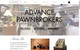 Advance Pawnbrokers website