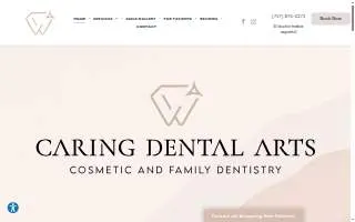 Caring Dental Arts Cosmetic & Family Dentistry website