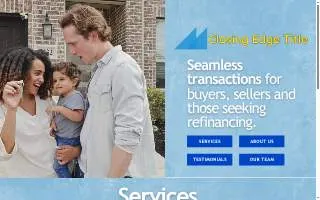 Closing Edge Title, LLC website
