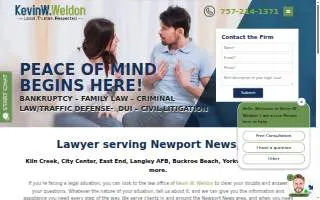 Kevin W. Weldon website