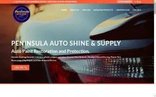 Peninsula Auto Shine & Supply website