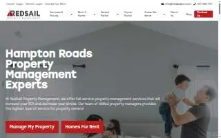 RedSail Property Management of Newport News website