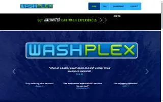 Washplex Express Car Wash website