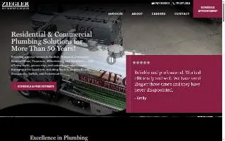 Ziegler Plumbing & Sewer website