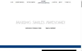 Ashby Orthodontics of Norfolk website
