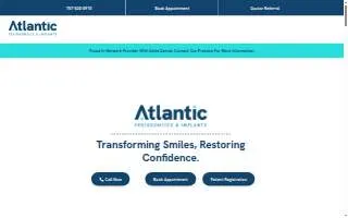 Atlantic Periodontics & Implants website