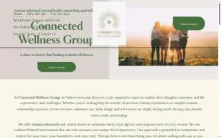Connected Wellness Group: Mental Health Counseling and Wellness website