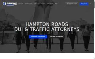 Driving Defense Law website