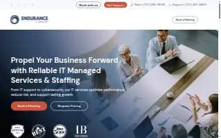 Endurance IT Services of Norfolk website