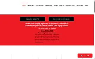 SafeHouse Property Inspections website