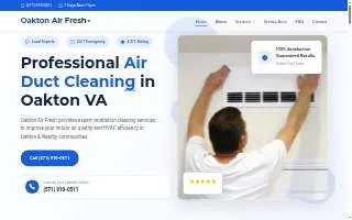 Oakton Air Fresh website