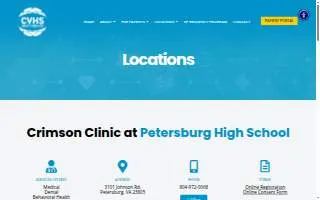 Crimson Clinic website