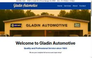 Gladin Automotive website
