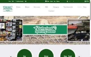 Sutherland Sporting Goods website