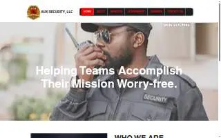 Aux Security, LLC website