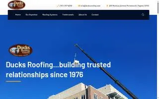 Ducks Roofing Co., Inc. website