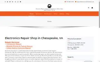 Electronics Overhaul website