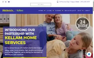 Philbrick Heating, Cooling, Plumbing & Electrical website
