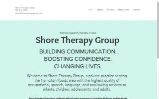 Shore Therapy Group of Portsmouth website