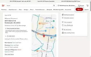 Walgreens Pharmacy of Portsmouth website