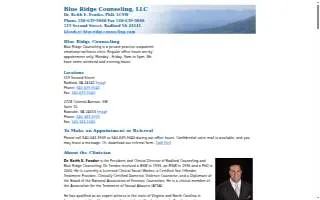 Blue Ridge Counseling website
