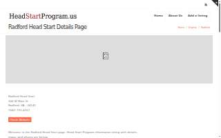 Head Start Program - East Radford