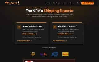 NRVShipping website