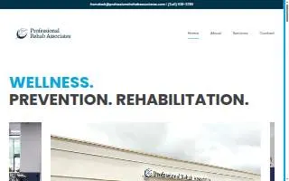 Professional Rehab Associates, Inc. website