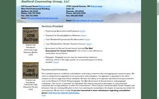 Radford Counseling Group website
