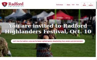 Radford University website