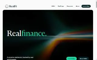 RealFi Home Funding Corp. of Radford website