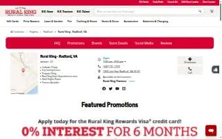 Rural King of Radford website